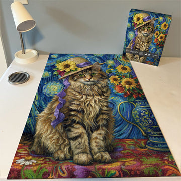 Van Gogh Cat puzzle puzzle 1000 pezzi